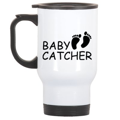 Baby Catcher Doula Midwife Nurse Stainless Steel Travel Mug