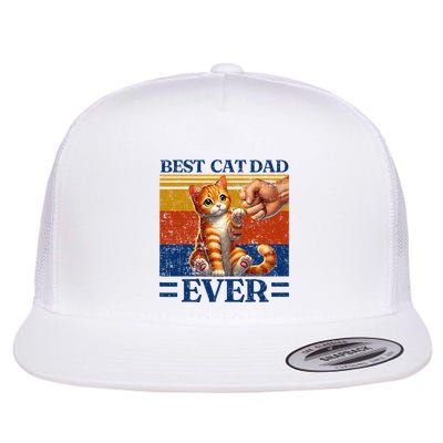 Best Cat Dad Ever Flat Bill Trucker Hat
