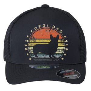 Best Corgi Dad Ever Daddy Gifts Dog Lover Owner Flexfit Unipanel Trucker Cap