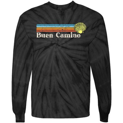 Buen Camino De Santiago De Compostela Tie-Dye Long Sleeve Shirt