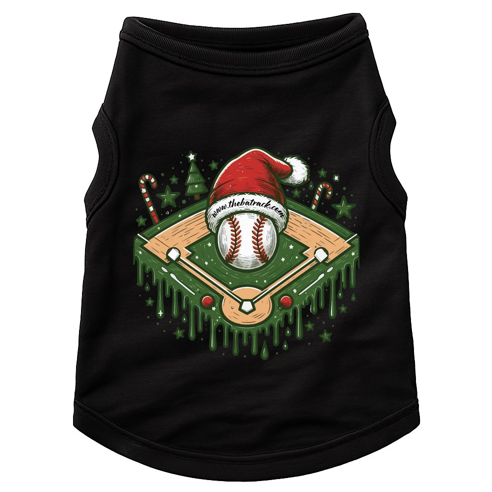 Baseball Christmasholiday Drip Doggie Tank