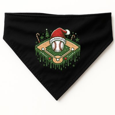 Baseball Christmasholiday Drip USA-Made Doggie Bandana