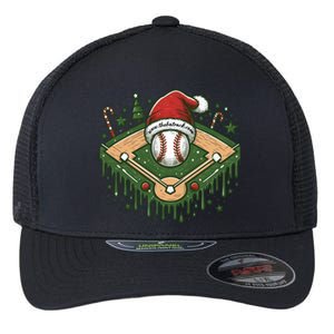 Baseball Christmasholiday Drip Flexfit Unipanel Trucker Cap