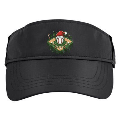 Baseball Christmasholiday Drip Adult Drive Performance Visor