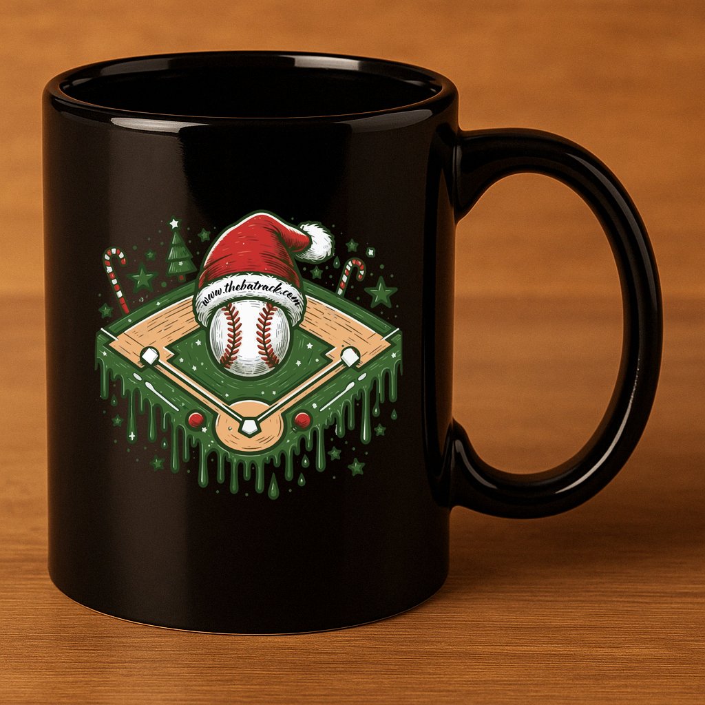 Baseball Christmasholiday Drip 11oz C Handle Ceramic Mug