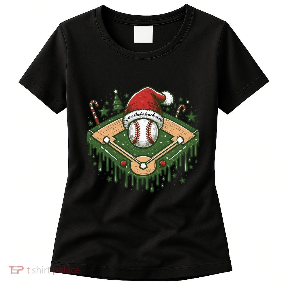 Baseball Christmasholiday Drip Womens T-Shirt