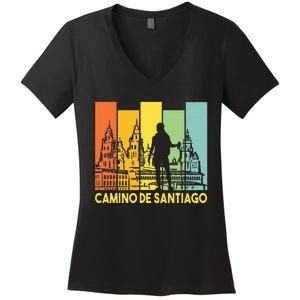 Buen Camino De Santiago De Compostela Women's V-Neck T-Shirt