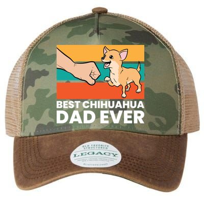 Best Chihuahua Dad Ever Cute Chihuahuas Gift Legacy Tie Dye Trucker Hat
