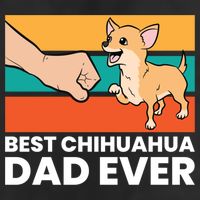 Best Chihuahua Dad Ever Cute Chihuahuas Gift 7 Panel Mesh Trucker Snapback Hat