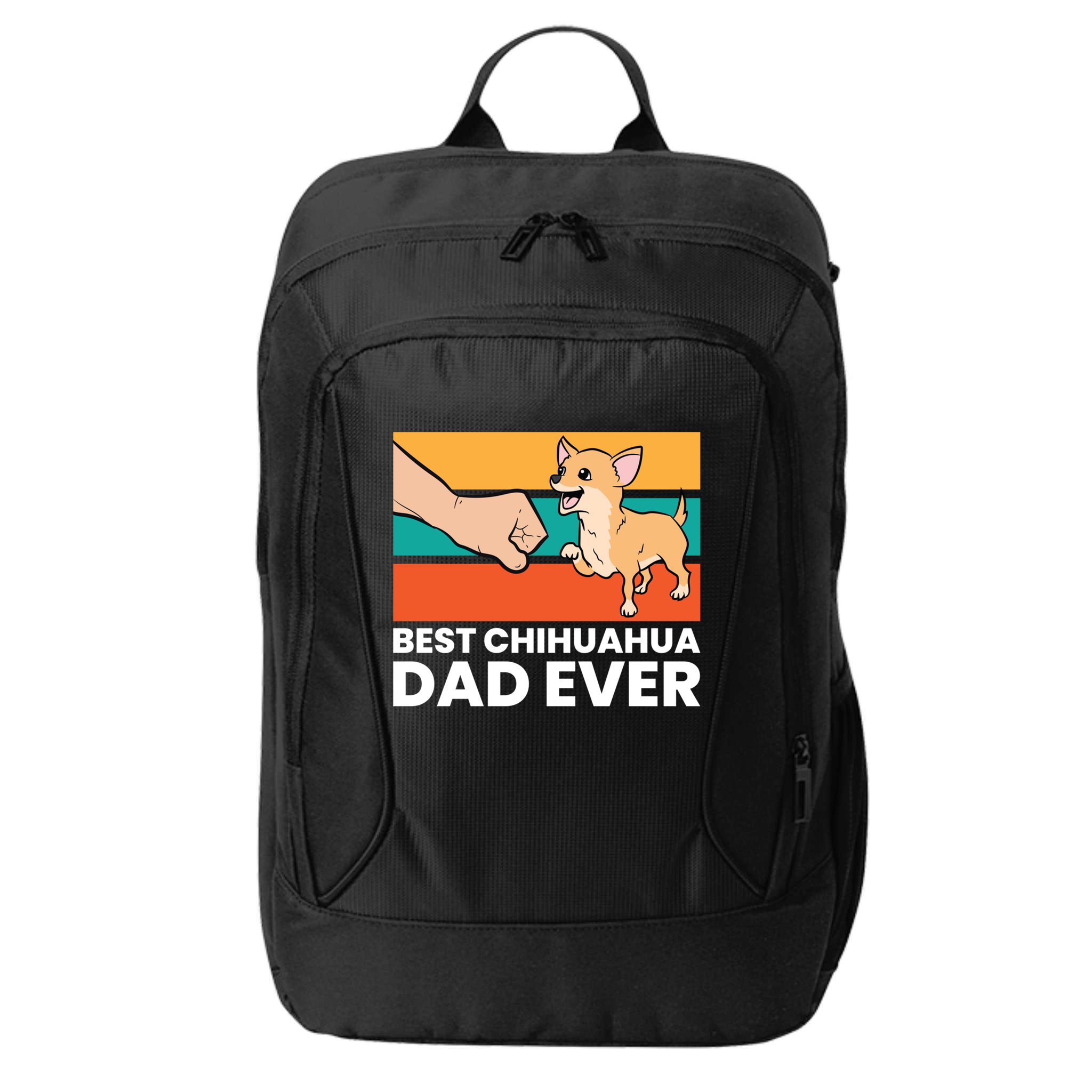 Best Chihuahua Dad Ever Cute Chihuahuas Gift City Backpack