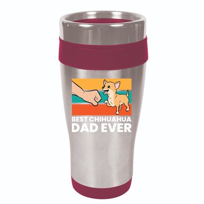 Best Chihuahua Dad Ever Cute Chihuahuas Gift 16oz Travel Tumbler