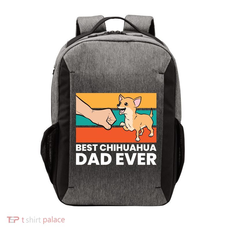 Best Chihuahua Dad Ever Cute Chihuahuas Gift Vector Backpack