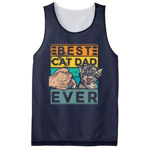 Best Cat Dad Ever Cat Dad Fathers Day Father Birthday Cat Gift Mesh Reversible Basketball Jersey Tank