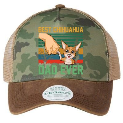 Best Chihuahua Dad Ever Legacy Tie Dye Trucker Hat