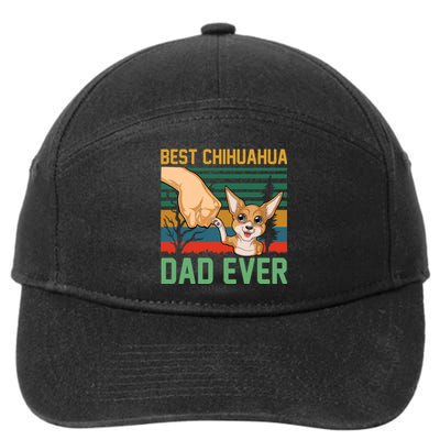 Best Chihuahua Dad Ever 7-Panel Snapback Hat