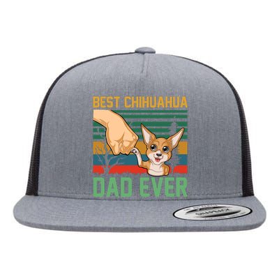 Best Chihuahua Dad Ever Flat Bill Trucker Hat