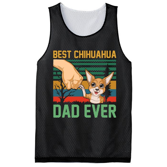 Best Chihuahua Dad Ever Mesh Reversible Basketball Jersey Tank