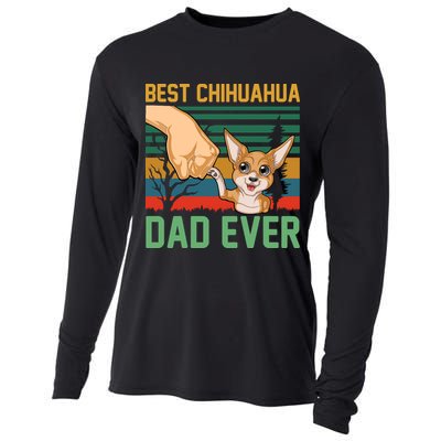Best Chihuahua Dad Ever Cooling Performance Long Sleeve Crew