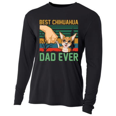 Best Chihuahua Dad Ever Cooling Performance Long Sleeve Crew