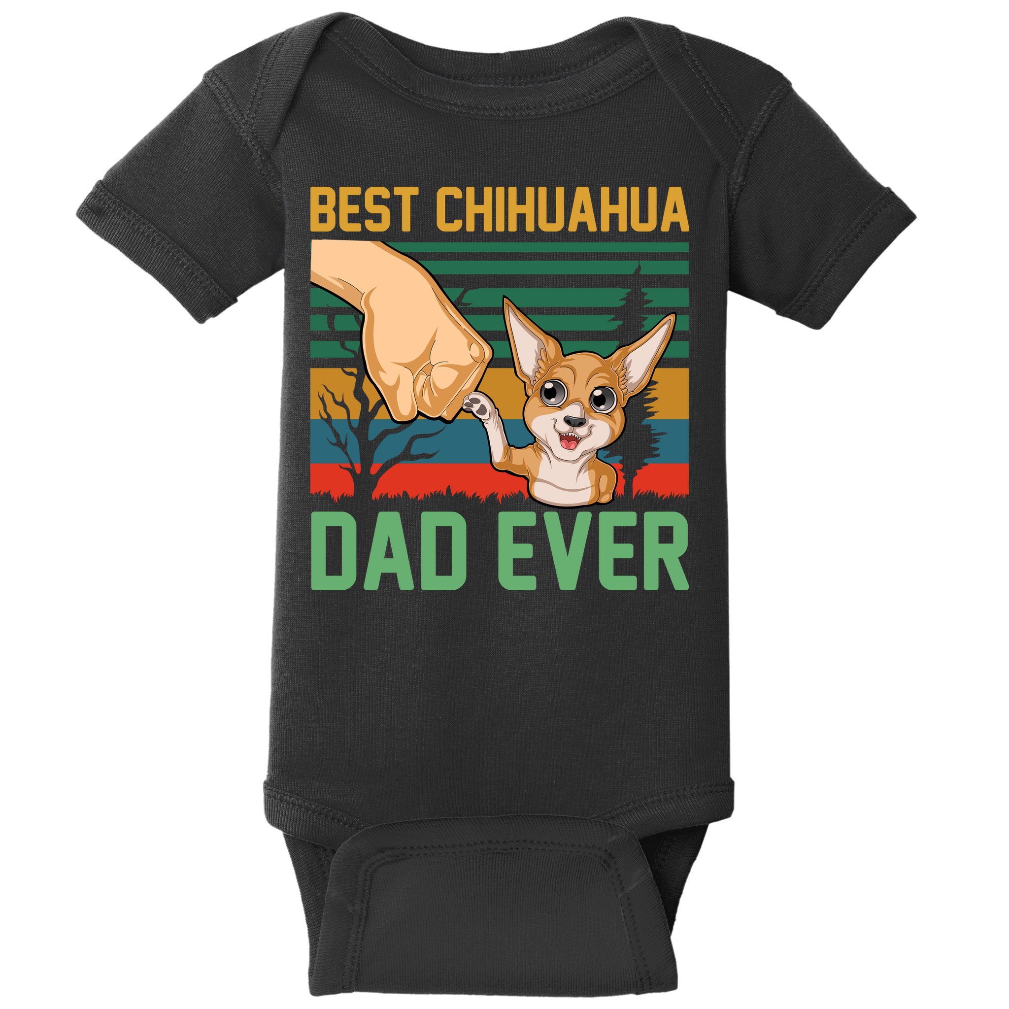 Best Chihuahua Dad Ever Baby Bodysuit