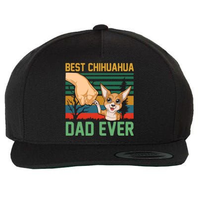 Best Chihuahua Dad Ever Wool Snapback Cap