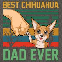 Best Chihuahua Dad Ever Cotton Canvas Backpack