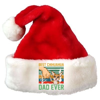 Best Chihuahua Dad Ever Premium Christmas Santa Hat