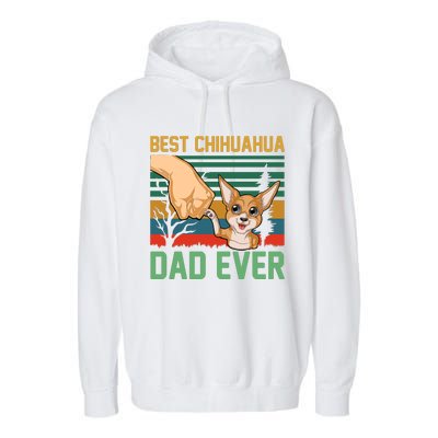 Best Chihuahua Dad Ever Garment-Dyed Fleece Hoodie