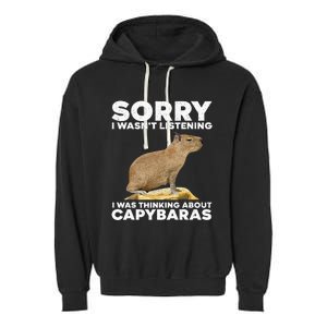 Best Capybara Design Pet Rodent Capybara Garment-Dyed Fleece Hoodie