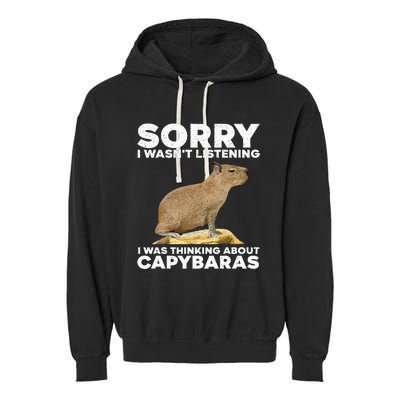 Best Capybara Design Pet Rodent Capybara Garment-Dyed Fleece Hoodie