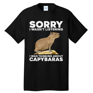 Best Capybara Design Pet Rodent Capybara Tall T-Shirt