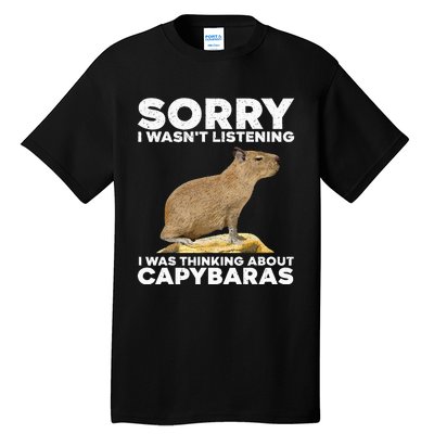 Best Capybara Design Pet Rodent Capybara Tall T-Shirt