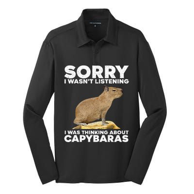 Best Capybara Design Pet Rodent Capybara Silk Touch Performance Long Sleeve Polo