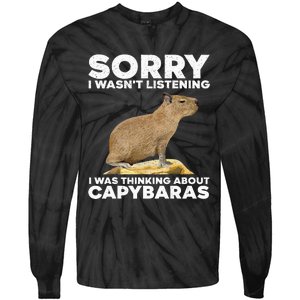 Best Capybara Design Pet Rodent Capybara Tie-Dye Long Sleeve Shirt