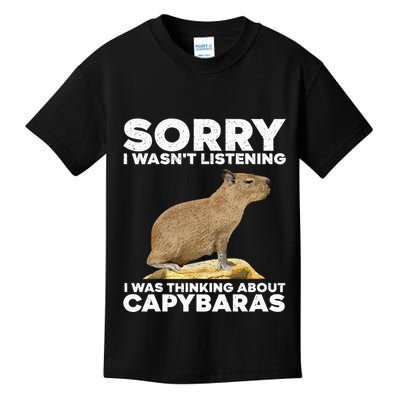 Best Capybara Design Pet Rodent Capybara Kids T-Shirt