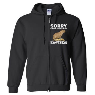 Best Capybara Design Pet Rodent Capybara Full Zip Hoodie