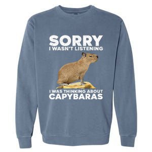 Best Capybara Design Pet Rodent Capybara Garment-Dyed Sweatshirt