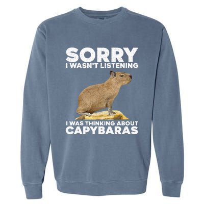 Best Capybara Design Pet Rodent Capybara Garment-Dyed Sweatshirt