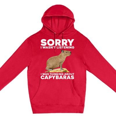 Best Capybara Design Pet Rodent Capybara Premium Pullover Hoodie