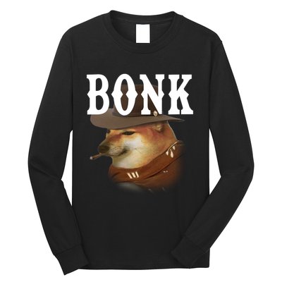 Bonk Cowboy Dog Long Sleeve Shirt