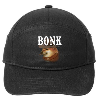 Bonk Cowboy Dog 7-Panel Snapback Hat