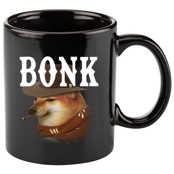 Bonk Cowboy Dog 11oz C Handle Ceramic Mug