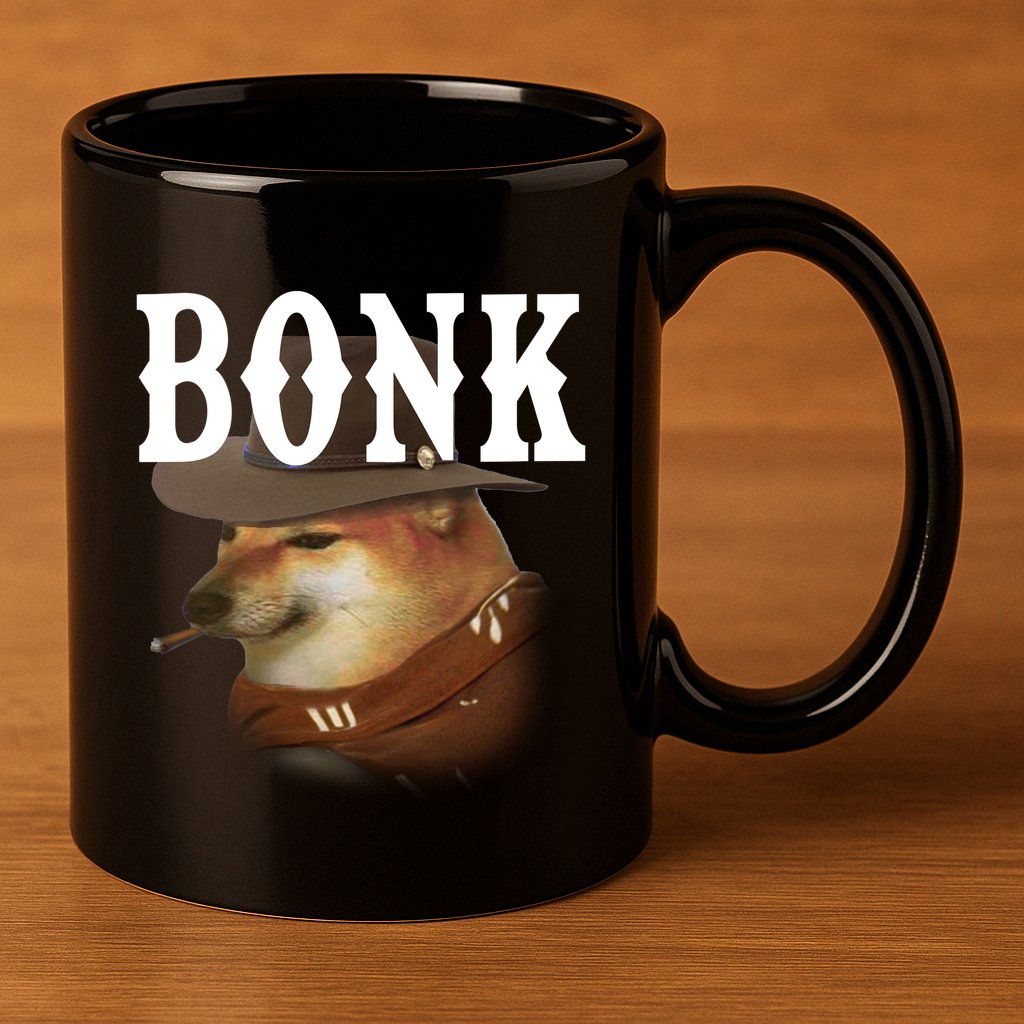 Bonk Cowboy Dog 11oz C Handle Ceramic Mug
