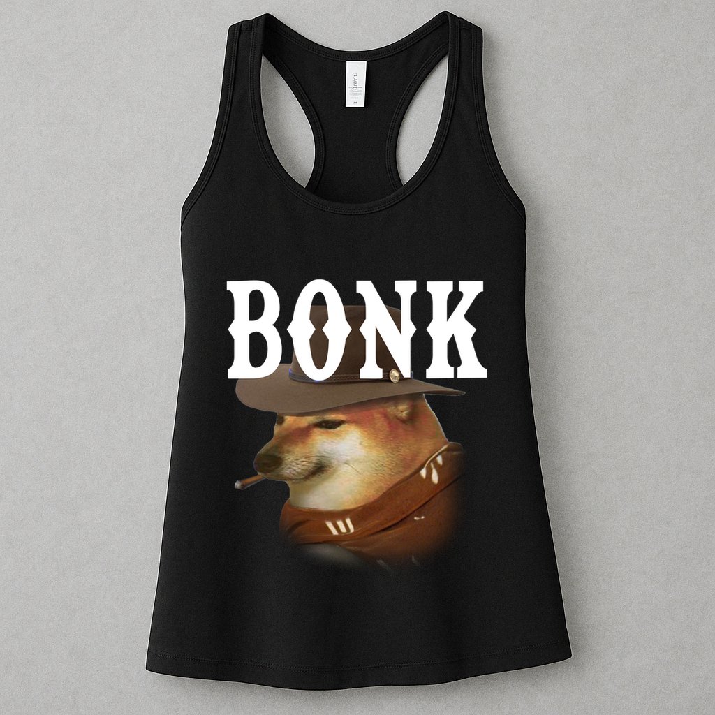 Bonk Cowboy Dog Womens Tank Top