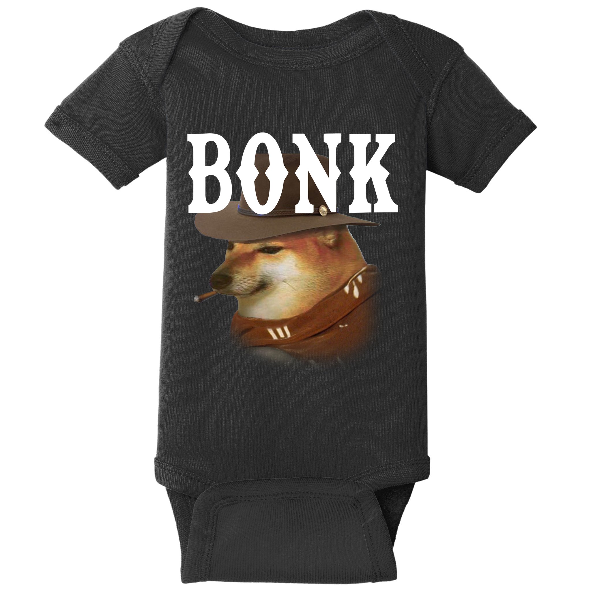 Bonk Cowboy Dog Baby Bodysuit