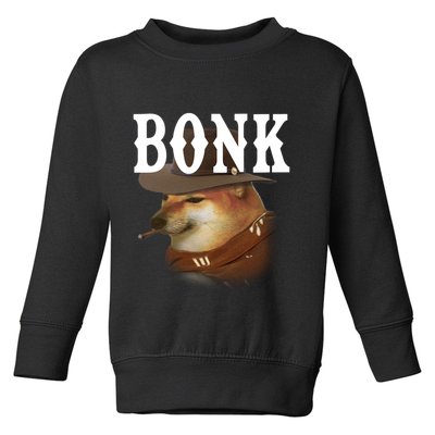 Bonk Cowboy Dog Toddler Sweatshirt