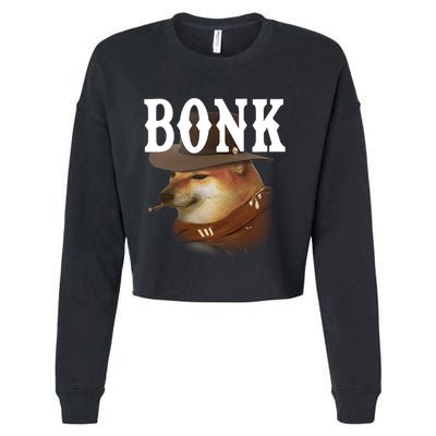 Bonk Cowboy Dog Cropped Pullover Crew