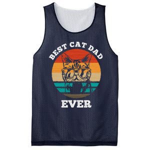 Best Cat Dad Ever Cat Daddy Father Day Gift & Birthday Gifts Mesh Reversible Basketball Jersey Tank