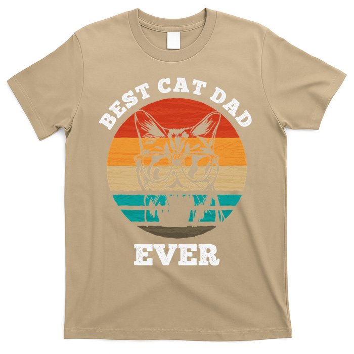 Best Cat Dad Ever Cat Daddy Father Day Gift & Birthday Gifts T-Shirt