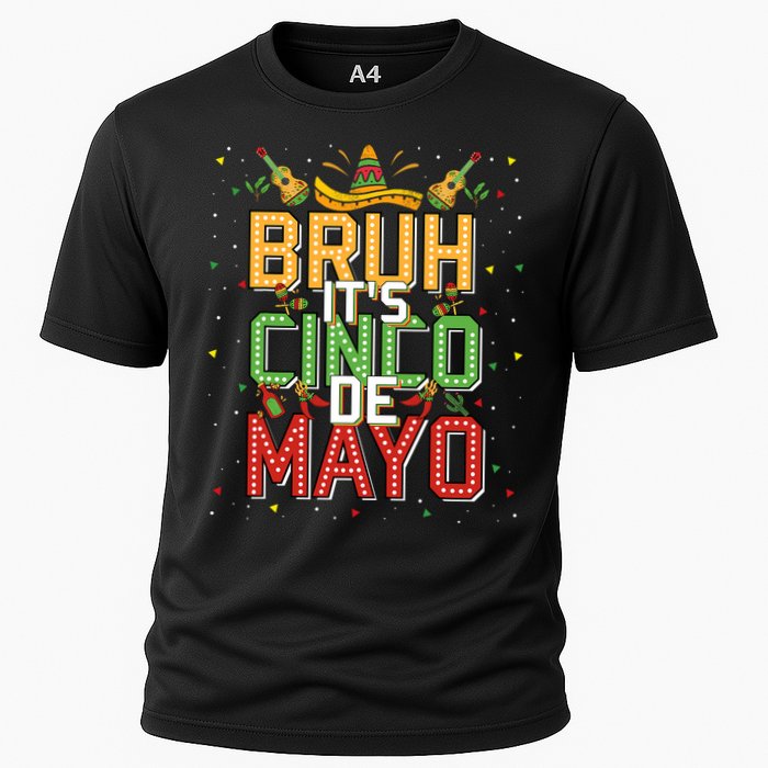Bruh Cinco De Mayo Lets Fiesta 5 De Mayo Mexican Cooling Performance Crew T-Shirt